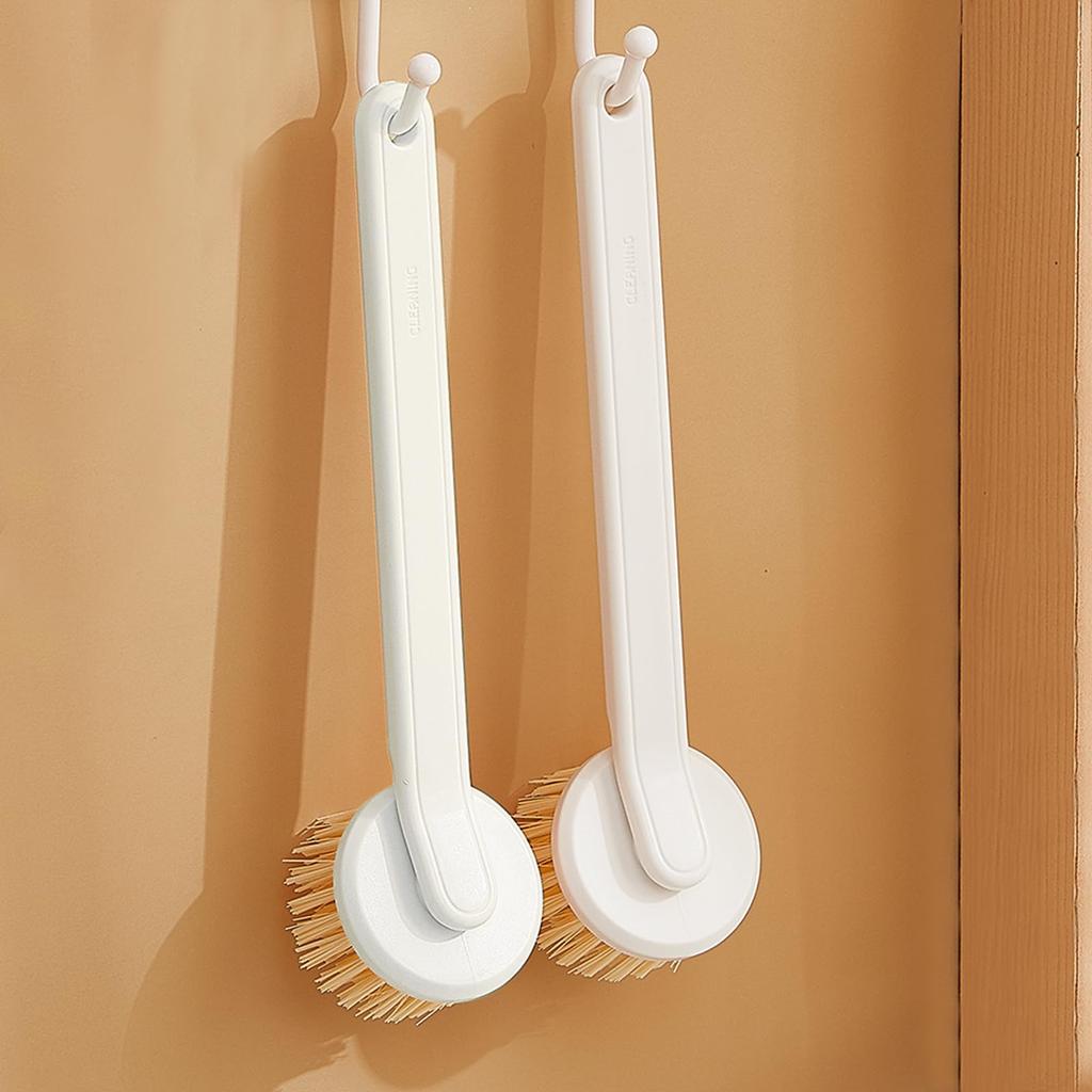 ZASA Kitchen Brush with Handle Removes stubborn stains Easy to use Pot Brush Frying Pan Cleaning Brush Frying Pan Scrub Kitchen Brush Kitchen Supplies