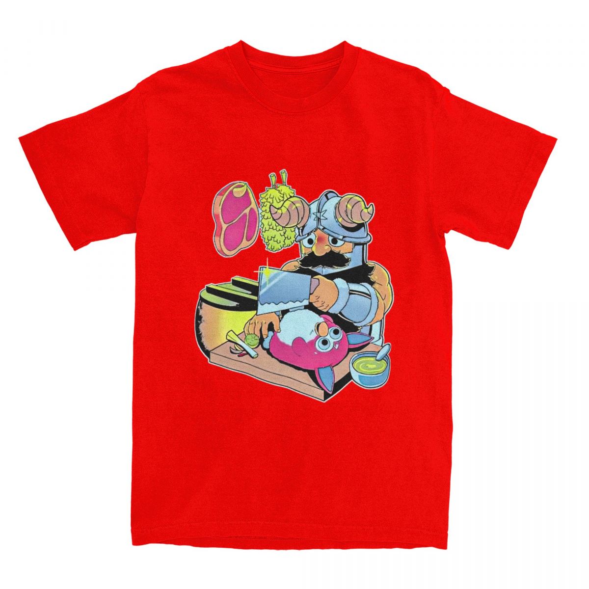 Сенши Аниме Dungeon Meshi Футболка Пляжная Вкусная В Подземелье Y2K Футболки Хлопок Харадзюку Футболка Для Взрослых С Коротким Рукавом Топы S