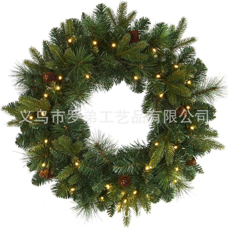 Christmas Wreath Door Hanging Decor Home Mall Window Party Festive Simulation Ornament