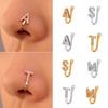 Non Perforated Nose Nail Inlaid Zircon Letter U-shaped Nose Clip Nose Jewelry