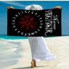 Personalisierbares ultraweiches Strandtuch mit Wikinger-Thema, ideal für Pool - Camping, Tauchen - Perfekter Reisebegleiter, Lebendiges Strandtuch.