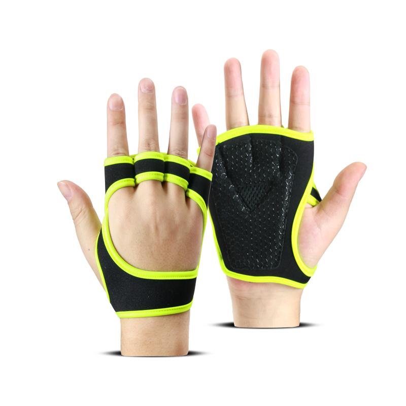 

1 Pairs Weight Lifting Training Gloves Men Women Fitness Sports Body Building Gymnastics Gym Hand Wrist Palm Protector Gloves One Size
