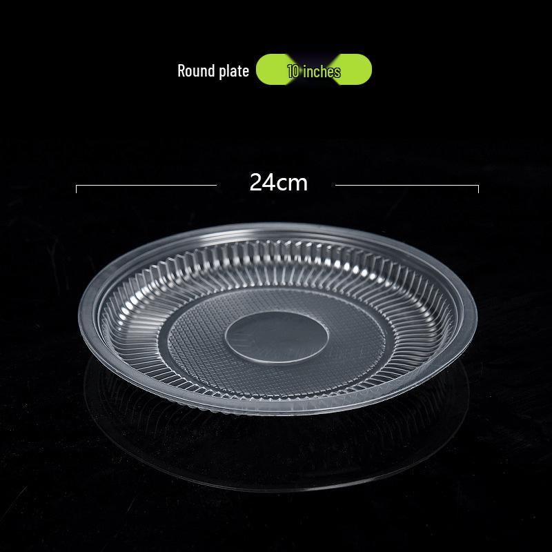 High-Temperature Resistant Disposable Picnic Plates - Food-Grade Plastic for Serving Meals