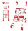 Onoue Man Hello Kitty Outing Stroller for Dolls