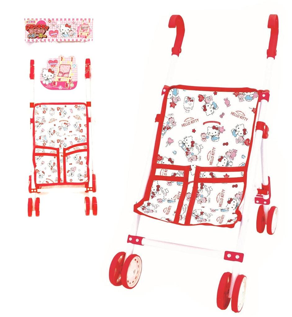 Onoue Man Hello Kitty Outing Stroller for Dolls