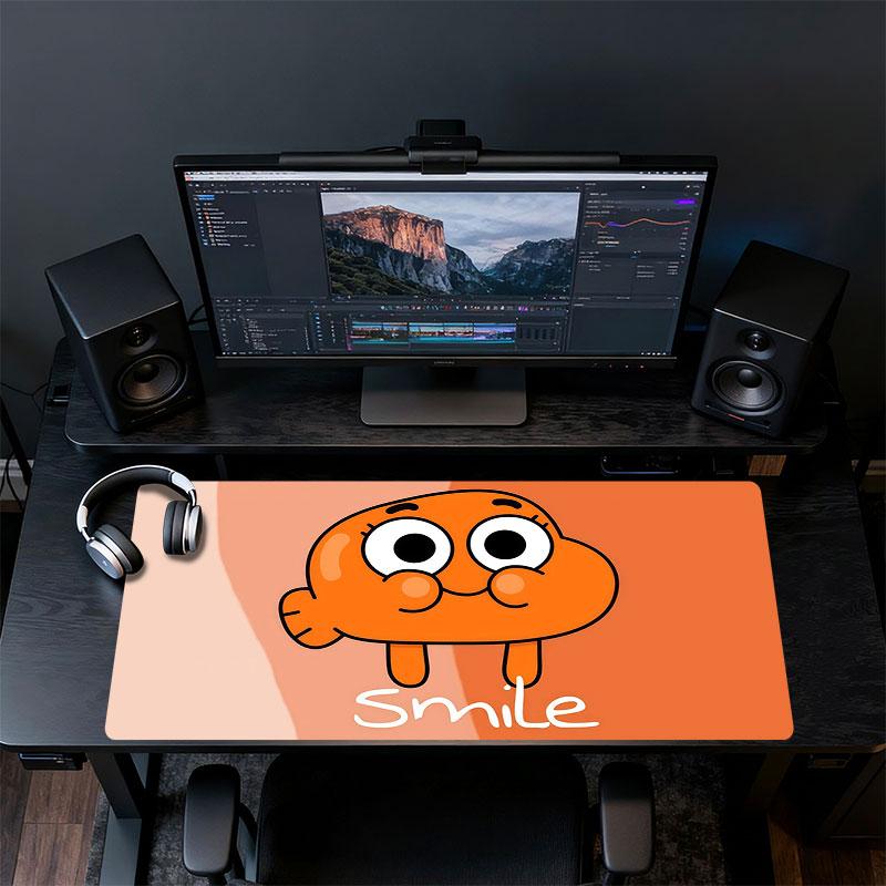 Darwin Gumball Mouse Pad, Large Gaming Desk Mat, Non-slip XXL Mousepad for Laptop & Tablet, Mini PC Playmat with Stitched Edges