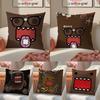 Cute Cartoon D-Domo Kun Pillow Case Pattern Printed Pillowcase For Living Room Sofa Cushion Cover & Bedroom Decor