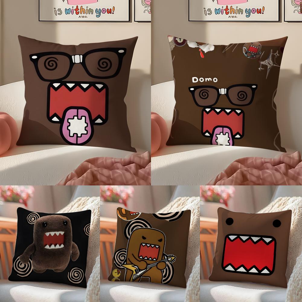 Cute Cartoon D-Domo Kun Pillow Case Pattern Printed Pillowcase For Living Room Sofa Cushion Cover & Bedroom Decor