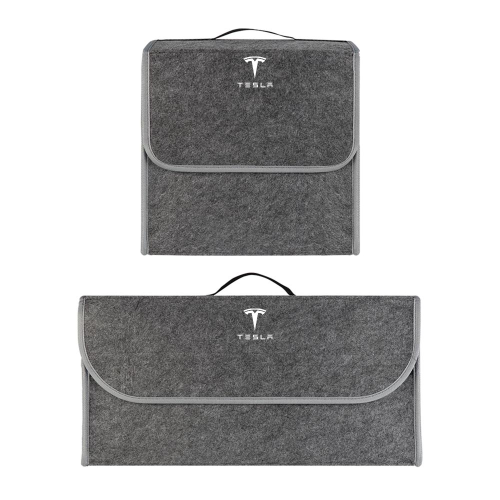 GQNBY1 Car Sundries Storage Box Trunk Folding Organizer Bag Tool Case For Tesla Model 3 Model S X Model Y Cybertruck Roadster SpaceX