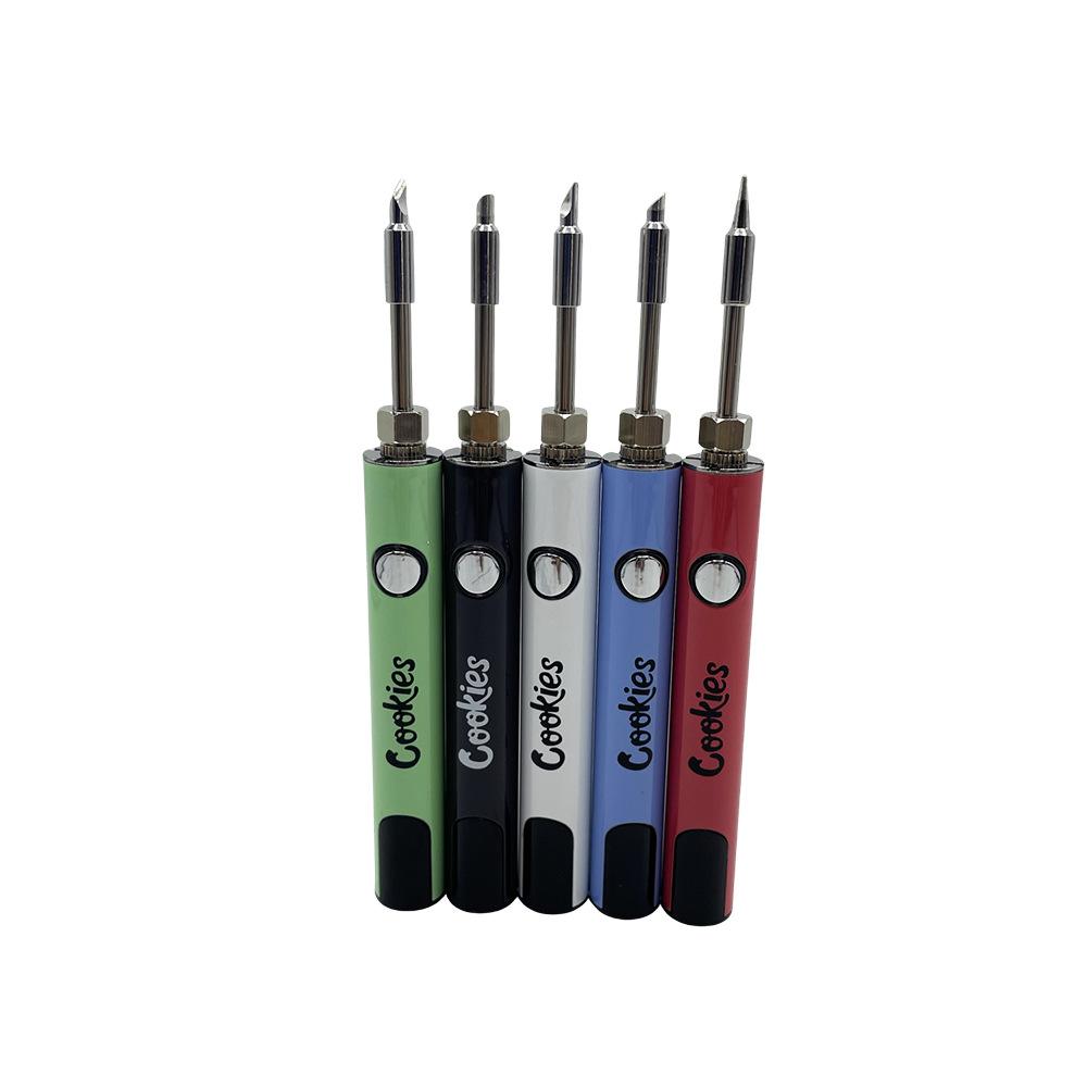 1 Stück Keks Elektrischer Lötkolben LED Digital Batterie 650mAh Intelligentes Vorheizen Batterie Stift 510 Gewinde Reparaturwerkzeug