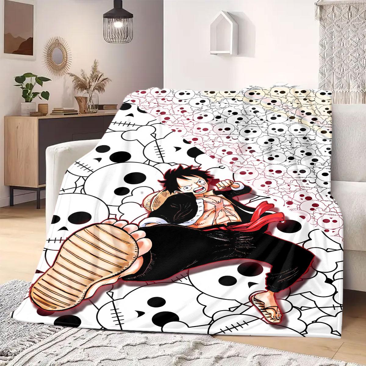 

OnePiece anime Flannel Blanket Warm,Comfortable,Suitable for Bedrooms,Sofas,Beds,Chairs,Picnics,Travel 75x90cm