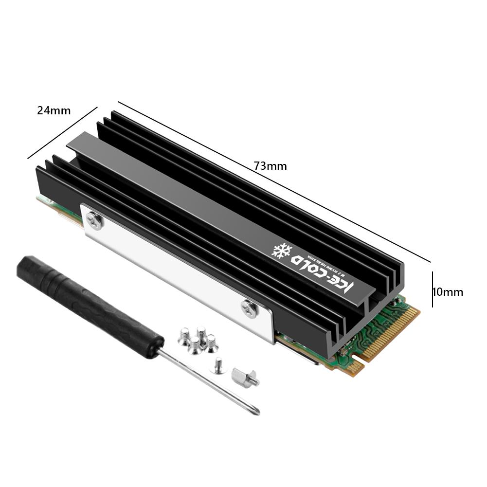 M.2 NGFF NVME 2280 SSD Heatsink with Silicone Thermal Pad Solid State Disk Drive Radiator Cooler SSD Radiator Heatsink for PS5