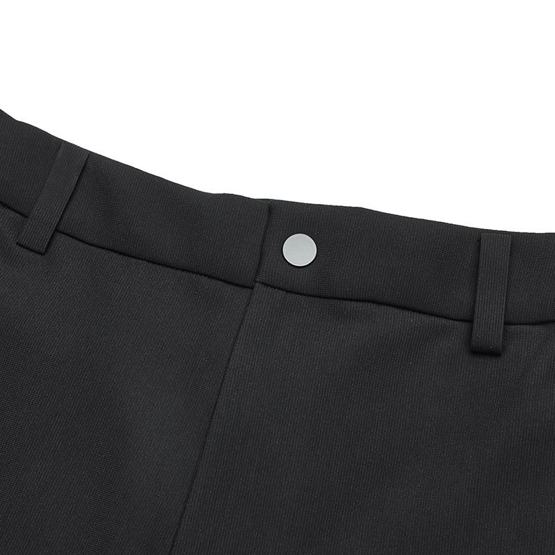 FILA Knit Pants Simple Solid Color Slim Fit Knitted Sports Pants Men Pants Deep-Black A11M441608FBK