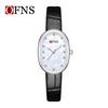 OFNS Luxury Women's Watch: Mother-of-Pearl Dial, Quartz, Diamond Accents, Waterproof, Elegant Office Accessory.