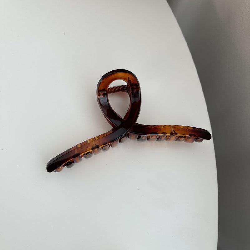 Große Damen-Haarklammer aus Kunststoff - Klemme für Dutt am Hinterkopf