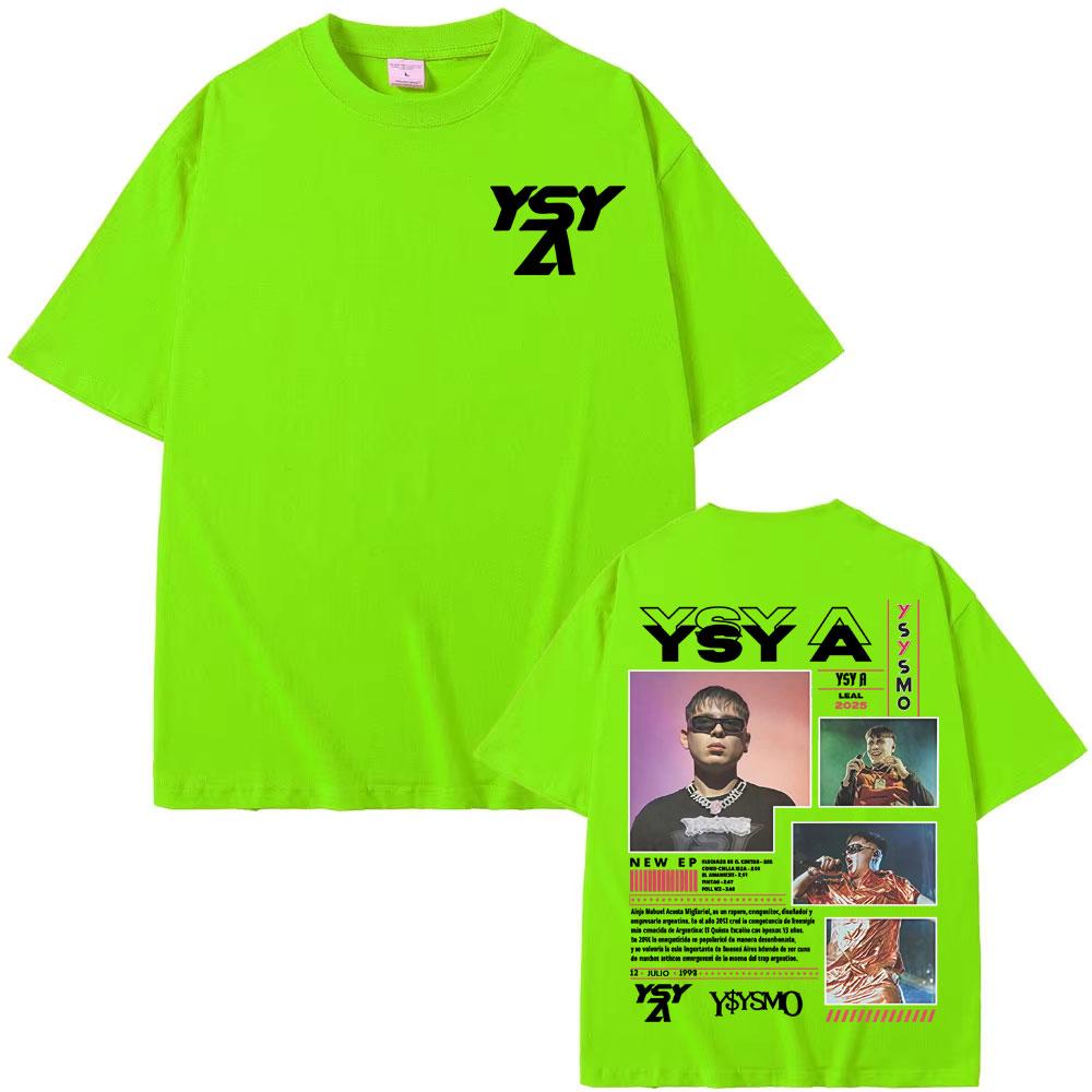 

Rapper Ysy A Ysysmo Album 2025 Tour New Graphic T Shirt Men Women Fashion Vintage Hip Hop T-shirts 100% Cotton Oversized T-shirt 4XL