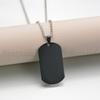 Atoztide Customized Stainless Steel Army Dog Tags Pendant Necklace Personalized Name Photo Square Necklace Christmas Gift