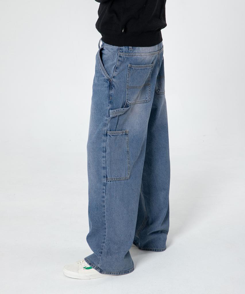 Dibsenseu Wide Carpenter Denim D800 - Blue