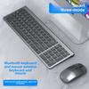Rechargeable Wireless Bluetooth Keyboard Silent Type for iPad Laptop Desktop with Mouse Combo