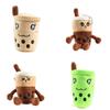 Pluszowa zawieszka do kluczy Bubble Tea, uroczy kubek Boba z wyrazem twarzy, kreskówkowa lalka, miękki prezent