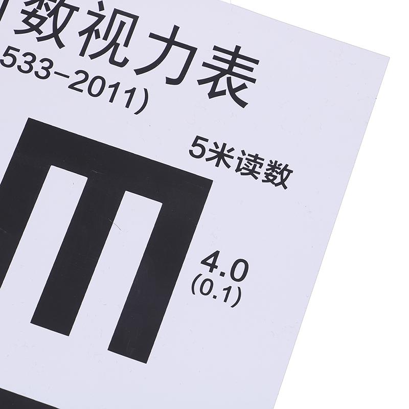 Wandgemonteerde Waterdichte Oogkaart Testkaart Visuele Testkaart Voor Ziekenhuis