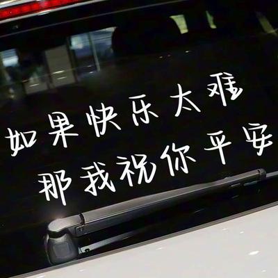 Find Peace and Joy: Reflective Car Rear Window Text Stickers
