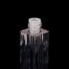 1 st 3,5 ml Tomma Genomskinliga Läppglansrör Plast Fyrkantiga Vågiga Läppbalsamrör Läppstift Mini Prov Kosmetisk Behållare