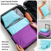 Portable Cosmetic Travel Organizer Waterproof Polyester Clothing Zipper Storage Bag Toiletry Bag