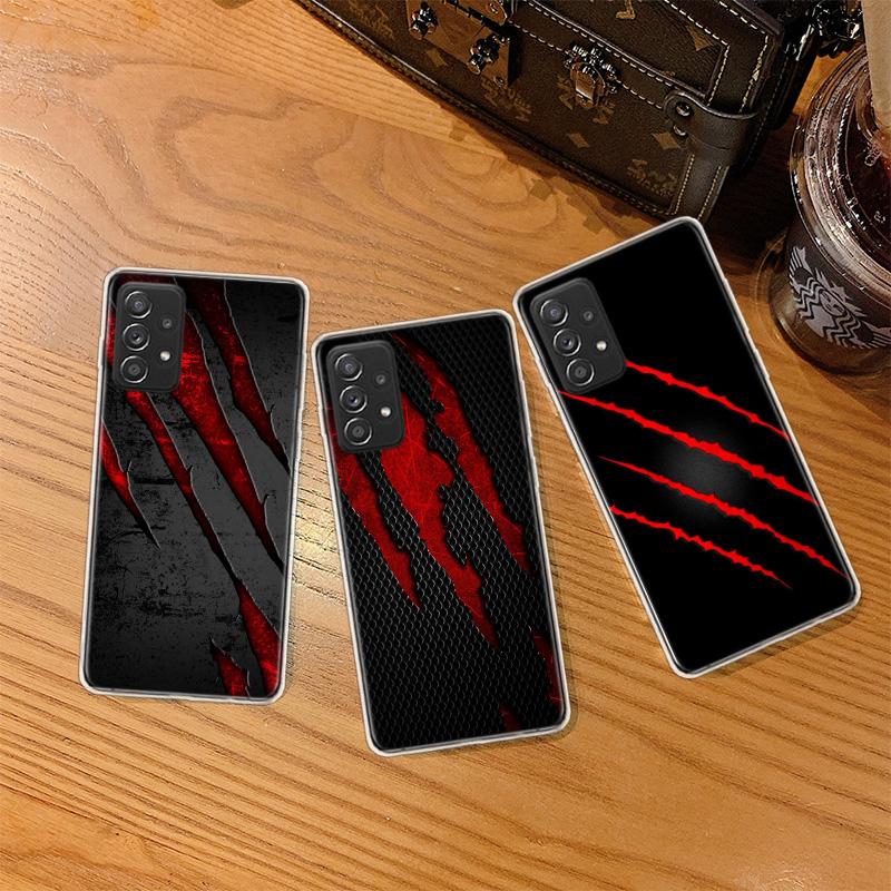 Fierce Beast Claws Scratch Marks Phone Case for Samsung A54 A57 A37 A17 A14 A15 A12 A24 A34 A55 A35 A25 A52S A07 A05S A04S A22 A