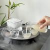 UOSO Japanese Hammered Glass Sake Set