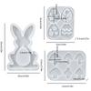 Easter Eggs Resin Casting Mould Rabbit Mushroom Pendant Making Mold  Pendnat Making