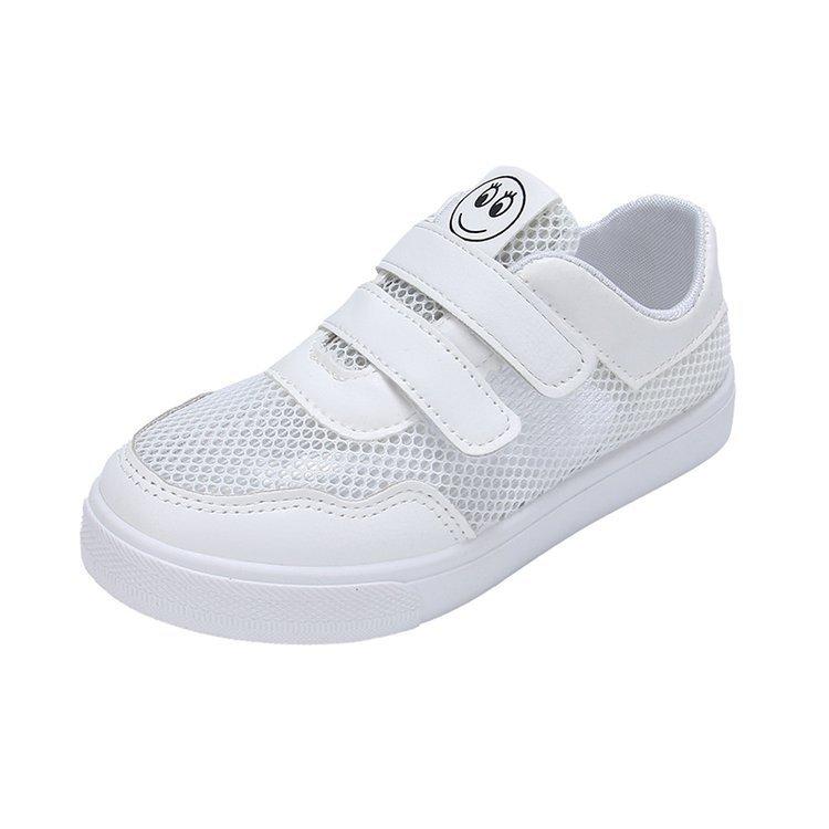 

Детские сетчатые туфли, маленькие белые туфли, обувь для девочек 2025 лето новые спортивные туфли для мальчиков, туфли на мягкой подошве для учеников начальной школы 37