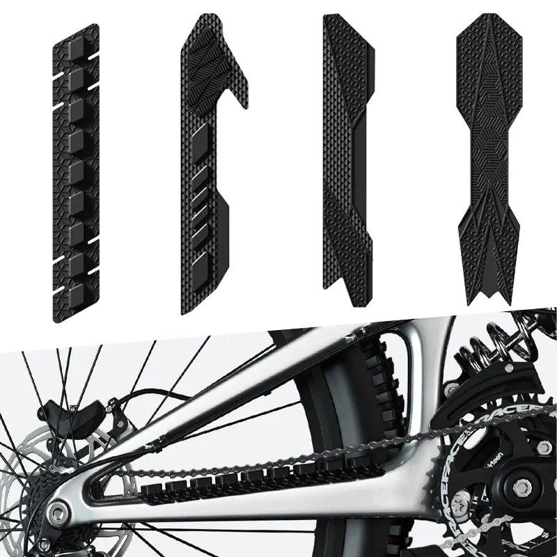 Enlee 3M Silicone Bicycle Frame Chain Guard Flexible Black