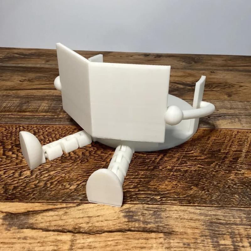 Portarotolo di Carta Igienica Carino e Creativo con Divertente Design a Figura di Lettore di Libri per Bagno, Scrivania, Decorazione per la Casa