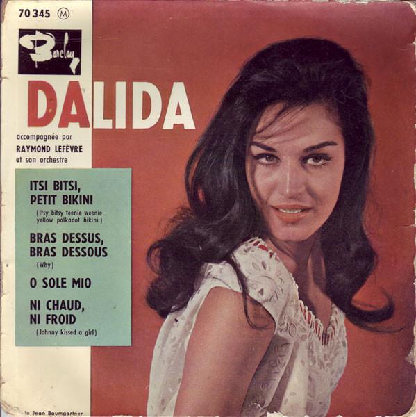 7inch Record DALIDA Itsi Bitsi Petit Bikini 70345 BARCLAY 1960 France Pop Used