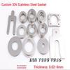 Ultra-Thin 304 Stainless Steel Gasket Shim 0.03/0.05/0.1mm Non-Standard Flat Washer