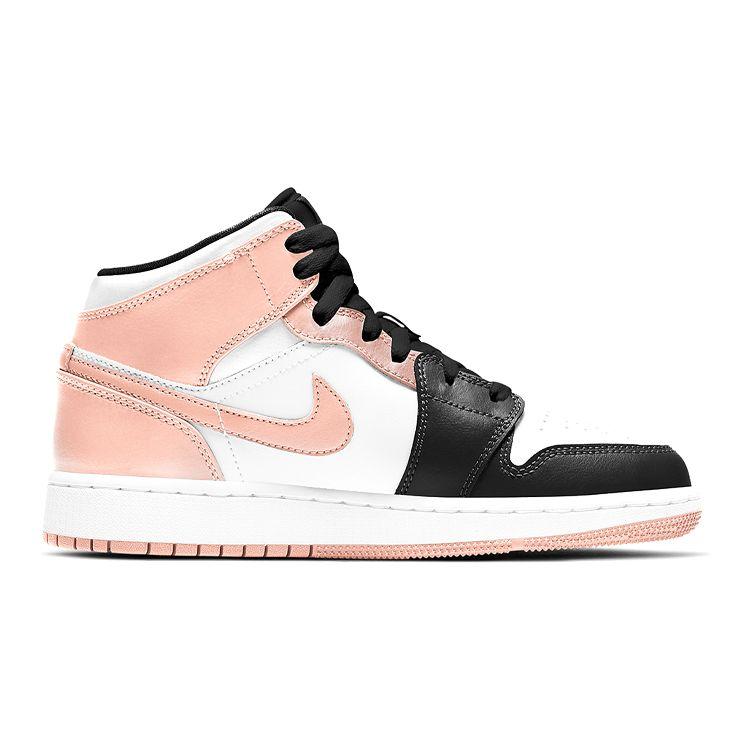 Air Jordan 1 Mid GS Crimson Tint Detské tenisky Oranžová Biela Čierna 554725-133