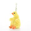 Yousheng Squeaky Duck Keychain with Hanging Buckle Stuffed Animal Toy Plushie Doll Key Ring Holder Handbag Backpack Decoration Birthday Gift