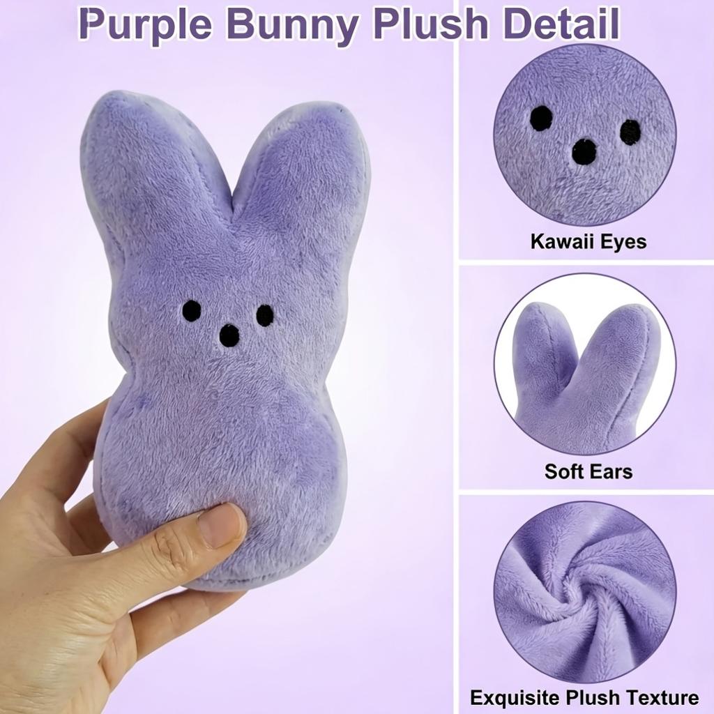 Adorable Soft Bunny Plush Toy, Cute Rabbit Stuffed Doll, Ideal Gift for Christmas, Birthday, Valentine & Easter