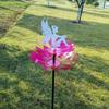 Lotus Wind with Fairy Moving Yard Decor Decorative for Patio