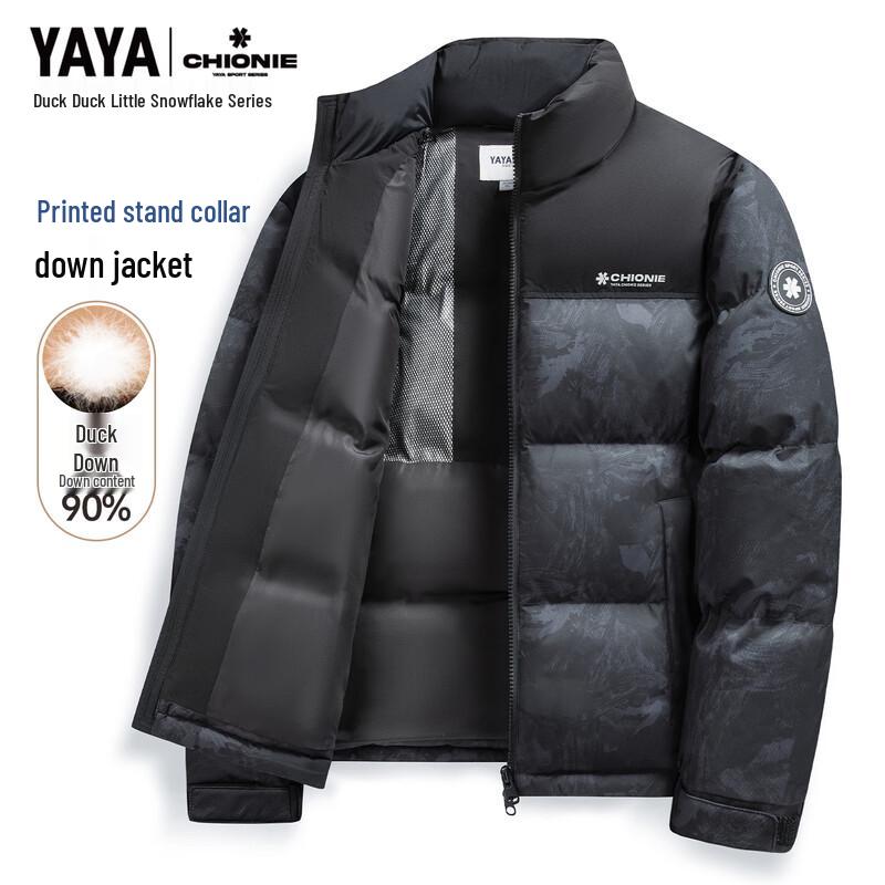 YAYA Snowflake Series Unisex Stand-Collar Down Jacket