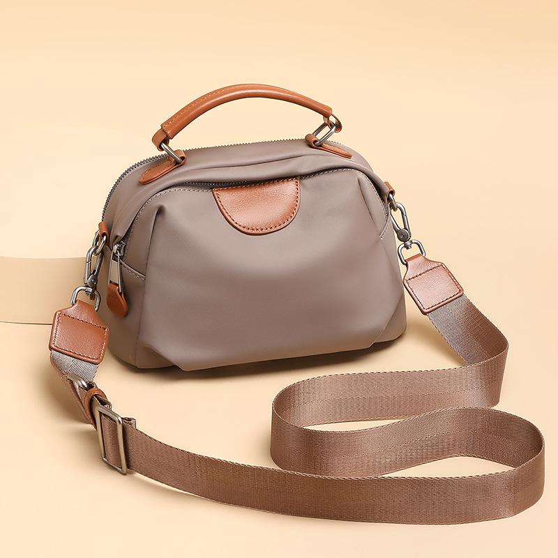 

Сумка 2025 года, новая летняя холщовая сумка, женская сумка, легкая, из ткани Оксфорд, портативная, повседневная, сумка-мессенджер через плечо, багаж серый