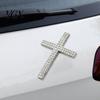 Car Paint Safe Sticker Bling Decal Waterproof Rhinestone 3D Religious with Self-Adhesive Emblem Backing for Bumper Window Laptop Luggage Exterior