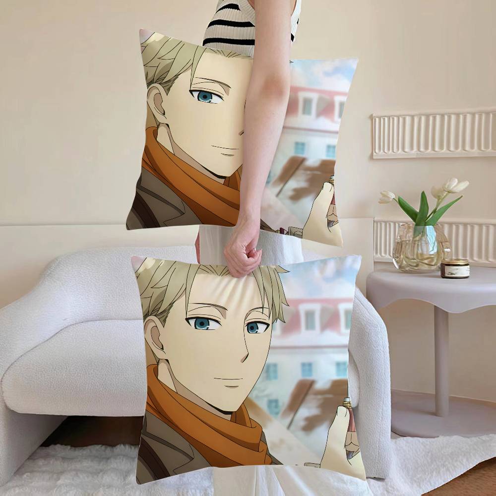 S-SPY Anime FAMILY Pillow Case Sofa and Living Room Decorative Cushion Covers Dust-proof and Mite-proof Invisible Zipper