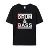 Lustiger Drum & Bass _ Rum & B-Ass Lovers Schlagzeuger Freizeit Herren T-Shirt Kleidung Damen Baumwolle Kurzarm T-Shirts Lässige Vintage Tops