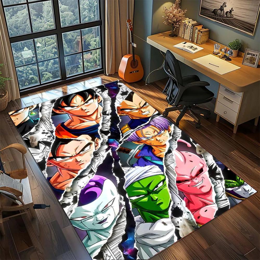 Dragon Ball!Rug Carpet Large Area Rug Non Slip Washable Floor Mat Gamer Room Bedroom Home Decor