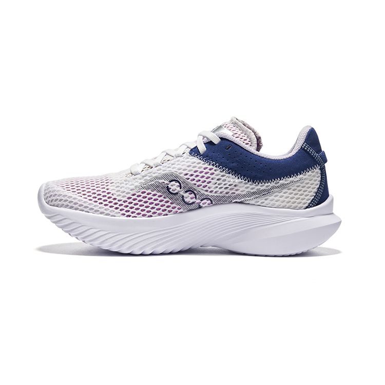 SAUCONY Kinvara 14 Lightweight Comfortable Low-Top Running Shoes Women Sneaker White Lavender S10823-34