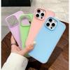 Luxury Candy Color Matte Phone Case For iPhone 11 12 13 14 15 16 17 Pro Max Plus Air Shockproof Bumper Back Cases Cover