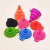 3Pcs Silicone Funnel Set Collapsible Kitchen Funnels Large Medium Small Funnels for Liquid Transfer Heat Resistant Bottling Kitchen Gadgets