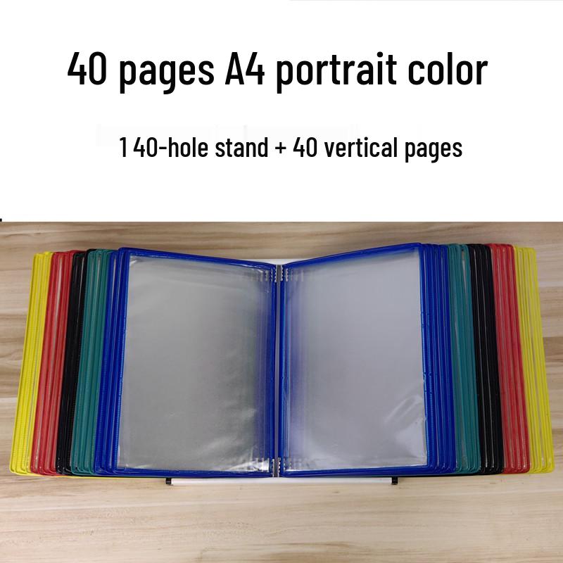 A4 Wandmontierter Klapp-Aktenordner, 5-seitiger SOP-Displayständer